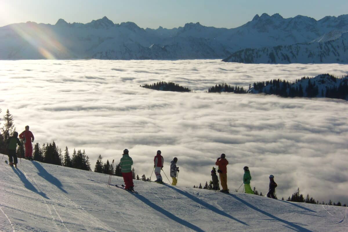Obheiter - Sonne über dem Nebelmeer im Winter